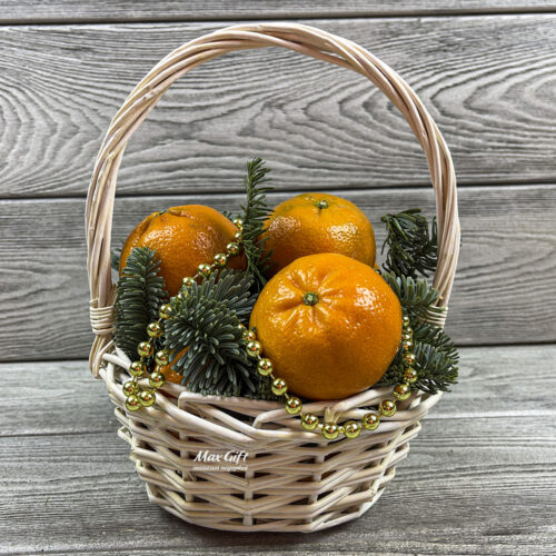 Подарочная корзина с фруктами «Зимнее солнце»