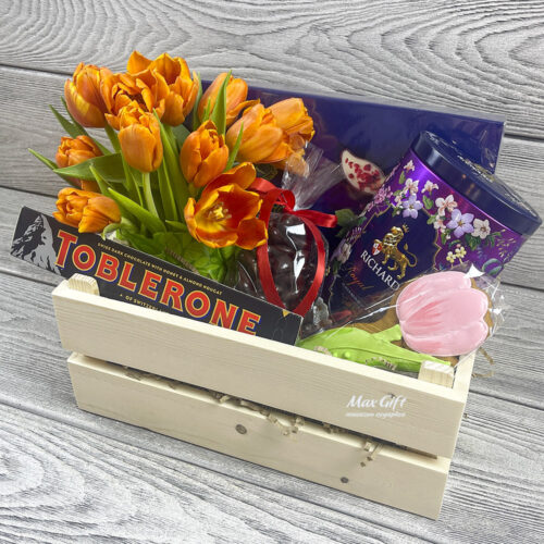 Подарочный набор с цветами «Дания»