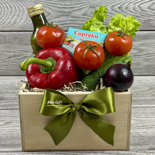 Подарочный набор с овощами «Греческий салат»