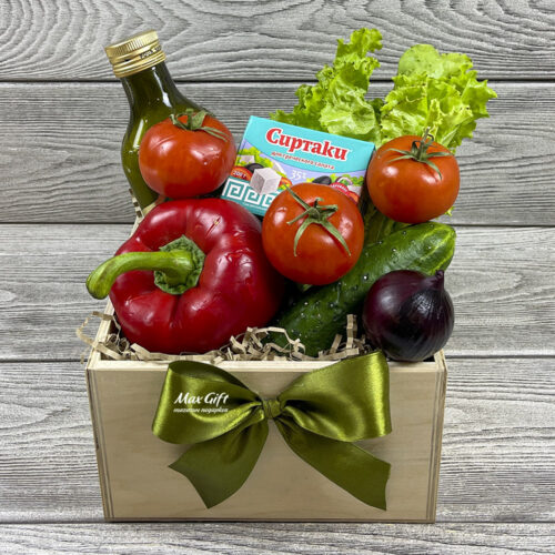Подарочный набор с овощами «Греческий салат»