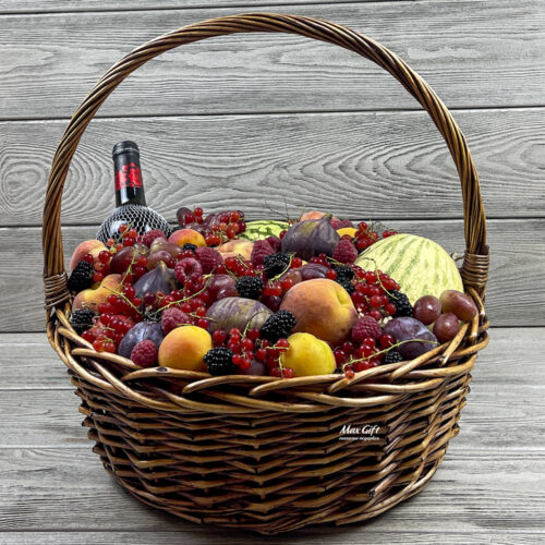 Фруктовая корзина с ягодами «Летняя фантазия»