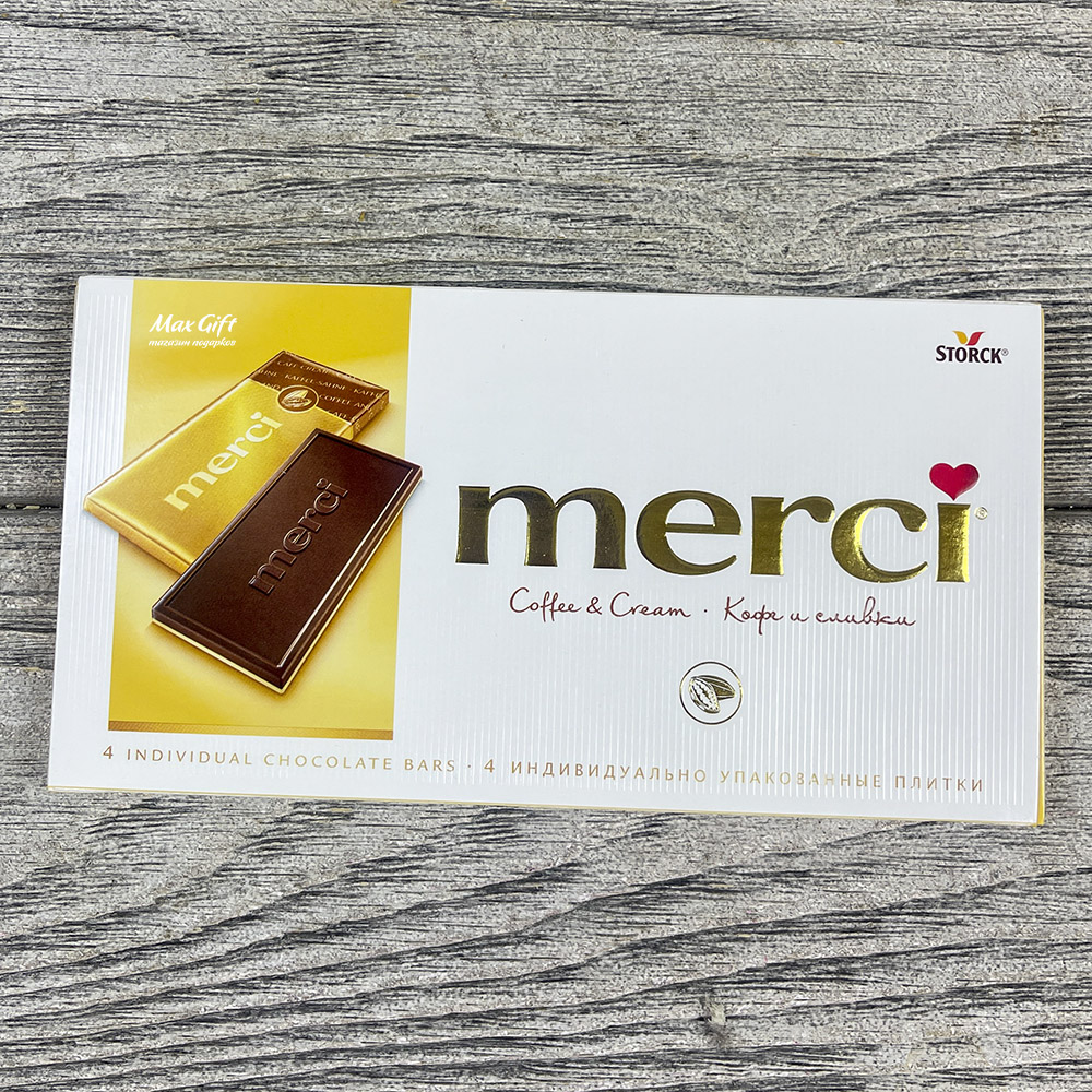 Шоколад «Merci» (кофе и сливки)