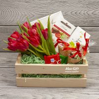 Подарочный набор с цветами «Мелисса»