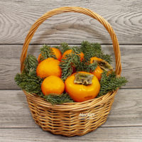 Фруктовая корзина «Оранжевый новый год»